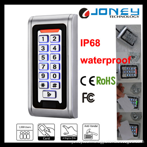 IP68 Waterproof Metal Access Controller with Keypad